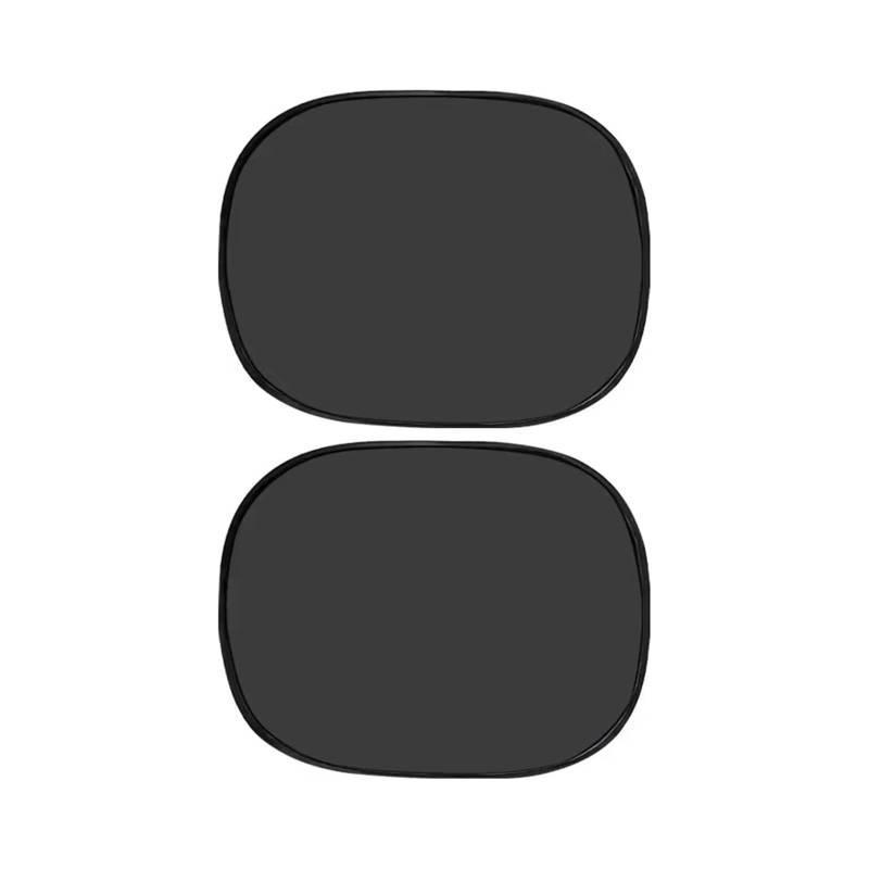 Autofenster Sonnenschutz Auto-Sonnenschutz, Wärmedämmung, Seitenvorhang Aus Glas, Statische Ableitung, Auto-Innenraum-Lichtschutzvorhang, Autozubehör Fensterfür Sonnenschutz(A pair of [Oval 44*39CM]) von ZVZGPGKLTC