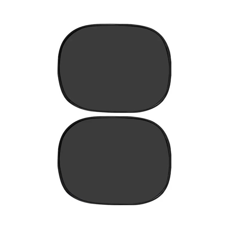 Autofenster Sonnenschutz Auto-Sonnenschutz, Wärmedämmung, Seitenvorhang Aus Glas, Statische Ableitung, Auto-Innenraum-Lichtschutzvorhang, Autozubehör Fensterfür Sonnenschutz(A pair of [Oval 50*39CM]) von ZVZGPGKLTC