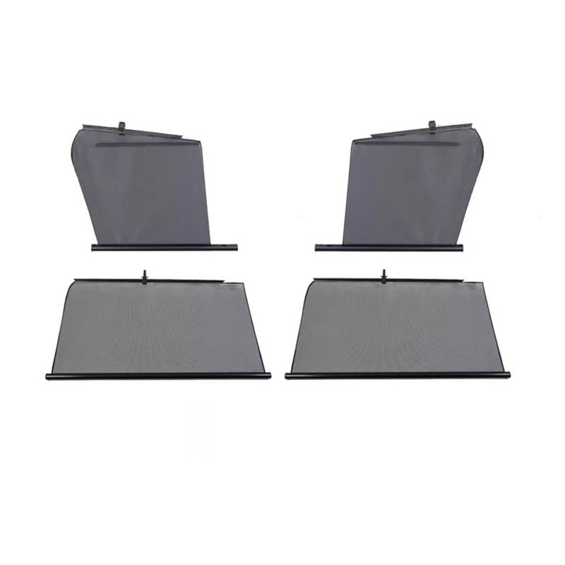 Autofenster Sonnenschutz Auto Sonnenschutz Verstellbarer Sonnenschutz Fenstervorhang Für Autos Wärmedämmung Sonnenschutz Seitenfenster Schatten Ne Fensterfür Sonnenschutz(Side Window 4 Pieces+Black) von ZVZGPGKLTC