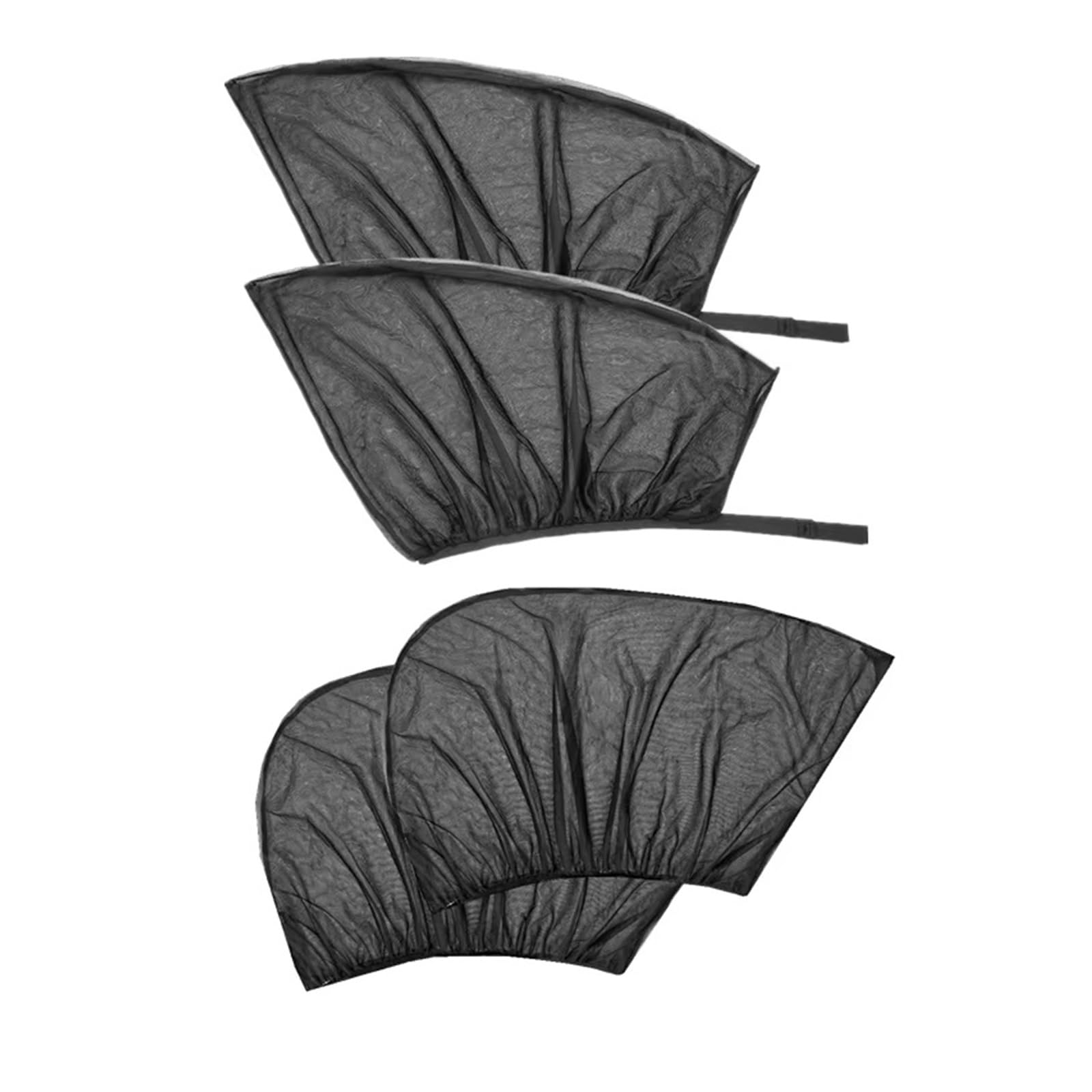 Autofenster Sonnenschutz Autofenster-Sonnenblenden, Moskitonetz, Sonnenschutz Für Die Rückseite, UV-Schutz, Netz, Mückenschutz, 2/4 Stück Fensterfür Sonnenschutz(4 Pack) von ZVZGPGKLTC