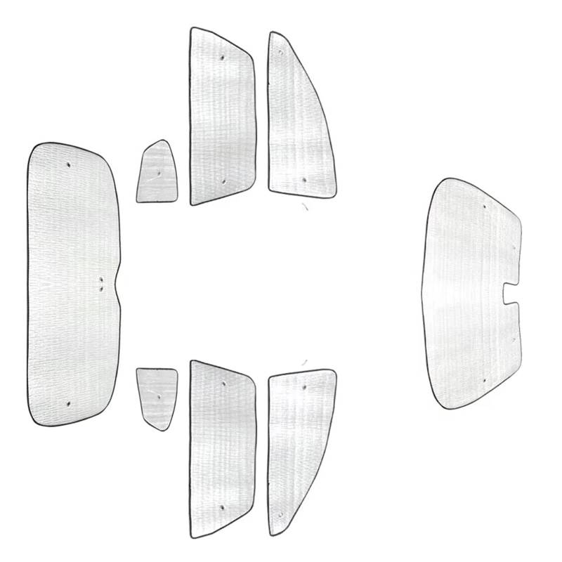 Autofenster Sonnenschutz Für KIA Für Sportage Für NQ5 2022-2025 UV-Schutz Fenstervorhang Sonnenschutzvisier Frontscheibenschutz Autozubehör Fensterfür Sonnenschutz(8pcs Whole car) von ZVZGPGKLTC