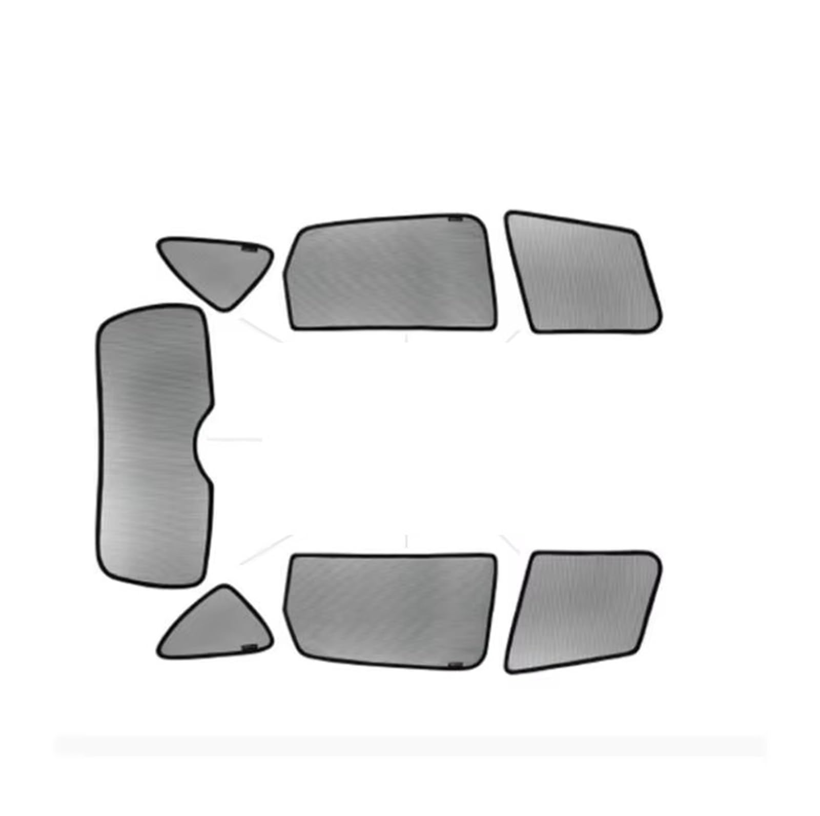 Autofenster Sonnenschutz Für Subaru Für Impreza Für Outback Autovorhang Schwarz Magnetische Auto Seitenfenster Sonnenschutz Mesh Schatten Blind Autoteile Fensterfür Sonnenschutz(Whole Set 7pcs) von ZVZGPGKLTC