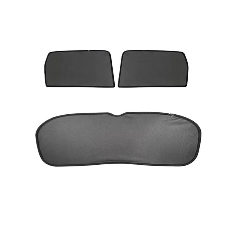 Autofenster Sonnenschutz Für VW Für Tiguan 5-Sitz Magnetische Auto Windows Sonnenschirme Passagier Privatsphäre Seite Windows Vorhänge Innen Zubehör Fensterfür Sonnenschutz(3PCS Rear Back) von ZVZGPGKLTC