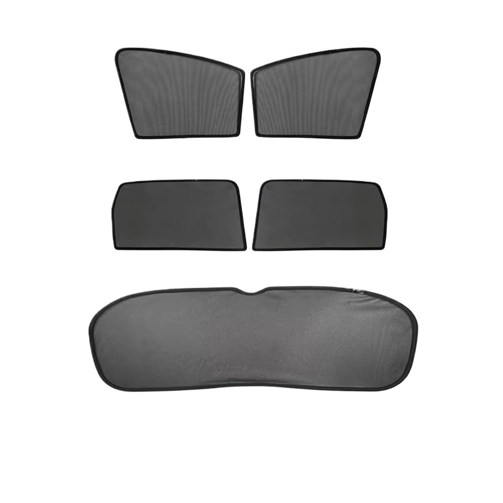 Autofenster Sonnenschutz Für VW Für Tiguan 5-Sitz Magnetische Auto Windows Sonnenschirme Passagier Privatsphäre Seite Windows Vorhänge Innen Zubehör Fensterfür Sonnenschutz(5PCS Side Back) von ZVZGPGKLTC