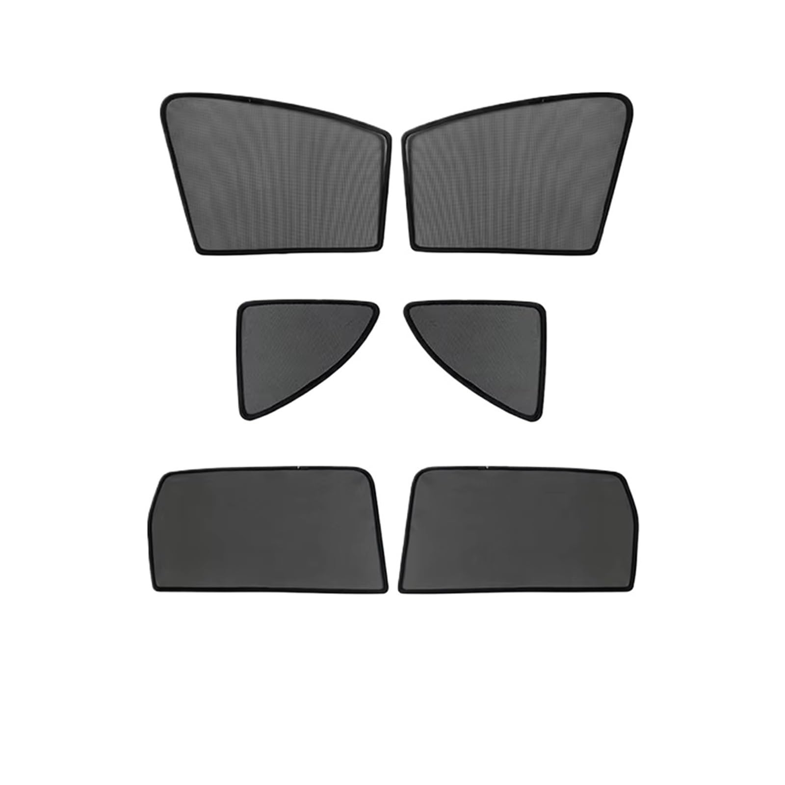 Autofenster Sonnenschutz Für VW Für Tiguan 5-Sitz Magnetische Auto Windows Sonnenschirme Passagier Privatsphäre Seite Windows Vorhänge Innen Zubehör Fensterfür Sonnenschutz(6PCS Whole Set) von ZVZGPGKLTC