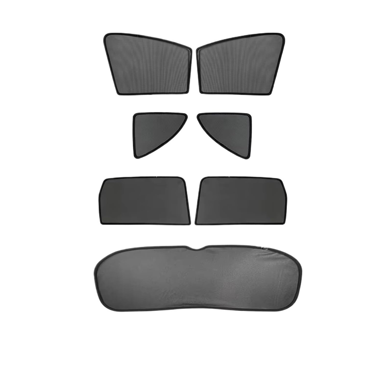 Autofenster Sonnenschutz Für VW Für Tiguan 5-Sitz Magnetische Auto Windows Sonnenschirme Passagier Privatsphäre Seite Windows Vorhänge Innen Zubehör Fensterfür Sonnenschutz(7PCS Whole Set) von ZVZGPGKLTC