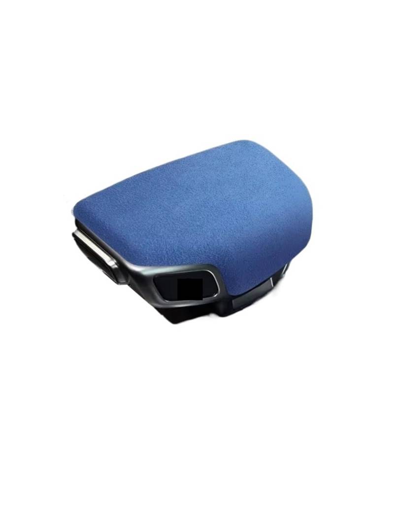 Schaltknauf für Autos Auto Innenräume Schalthebel Stick Shift Griff Knopf Abdeckung Shell Wildleder Für A4L A5 A8 Für Q5L Q6 Q7 q8 Zubehör Getriebeknauf(Blue) von ZVZGPGKLTC