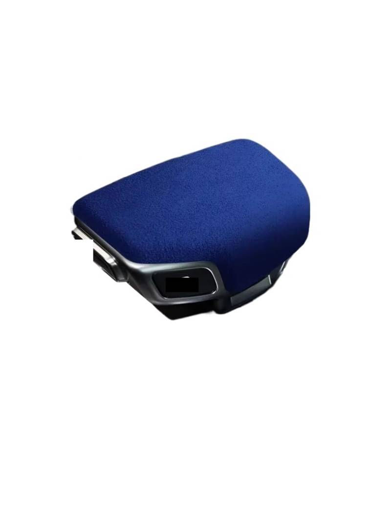 Schaltknauf für Autos Auto Innenräume Schalthebel Stick Shift Griff Knopf Abdeckung Shell Wildleder Für A4L A5 A8 Für Q5L Q6 Q7 q8 Zubehör Getriebeknauf(Dark Blue) von ZVZGPGKLTC