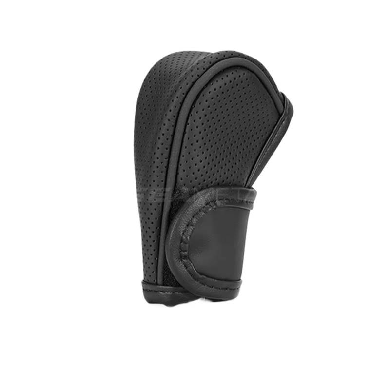 Schaltknauf für Autos Auto Schalthebel Abdeckung Leder Schalthebel Abdeckung Getriebe Schaltknauf Schützen Auto Übertragung Griff Stick Fall Styling Getriebeknauf(Style 2 Black) von ZVZGPGKLTC