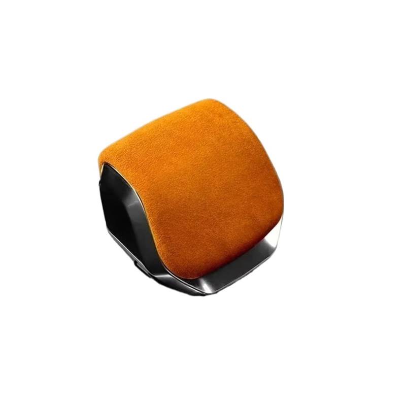 Schaltknauf für Autos Auto Schalthebel Kragen Schaltgriff Knopf StickerCover Für Jaguar Für XFL Für F-PACE 2021-2023 Interior Styling Form Trim Getriebeknauf(Orange for XFL) von ZVZGPGKLTC