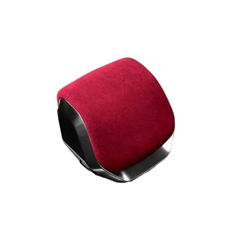 Schaltknauf für Autos Auto Schalthebel Kragen Schaltgriff Knopf StickerCover Für Jaguar Für XFL Für F-PACE 2021-2023 Interior Styling Form Trim Getriebeknauf(Red for F-PACE) von ZVZGPGKLTC