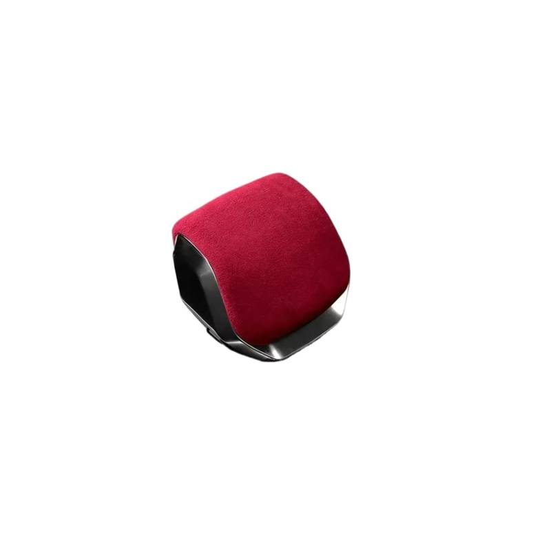 Schaltknauf für Autos Auto Schalthebel Kragen Schaltgriff Knopf StickerCover Für Jaguar Für XFL Für F-PACE 2021-2023 Interior Styling Form Trim Getriebeknauf(Red for XFL) von ZVZGPGKLTC