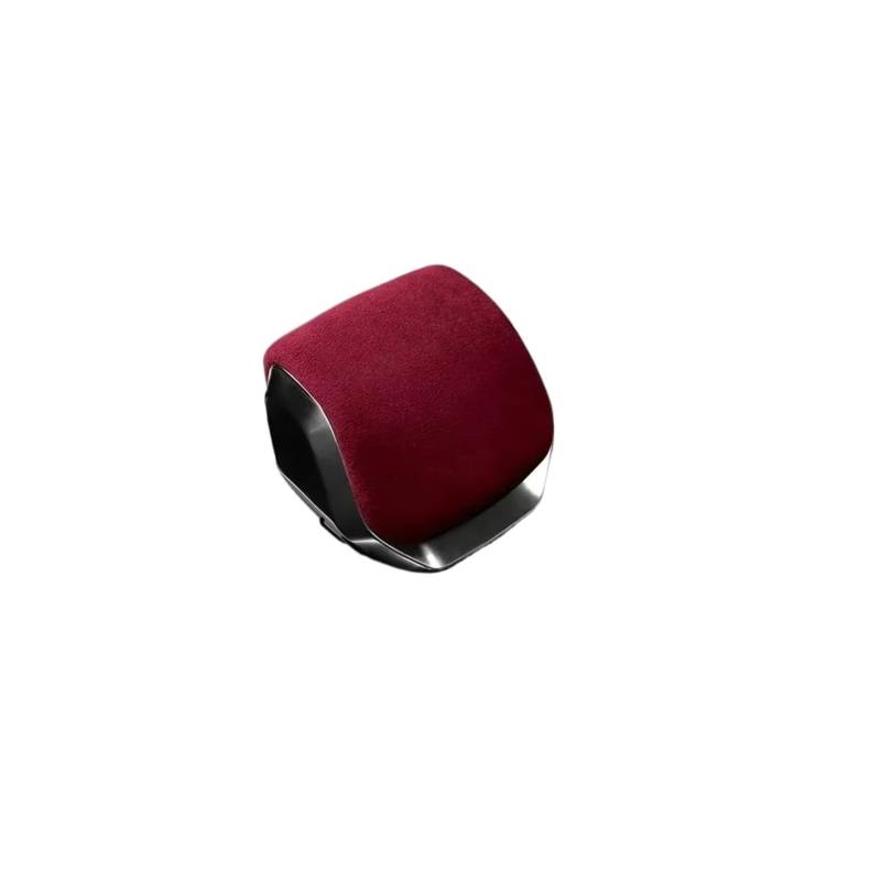 Schaltknauf für Autos Auto Schalthebel Kragen Schaltgriff Knopf StickerCover Für Jaguar Für XFL Für F-PACE 2021-2023 Interior Styling Form Trim Getriebeknauf(WineRed for F-PACE) von ZVZGPGKLTC