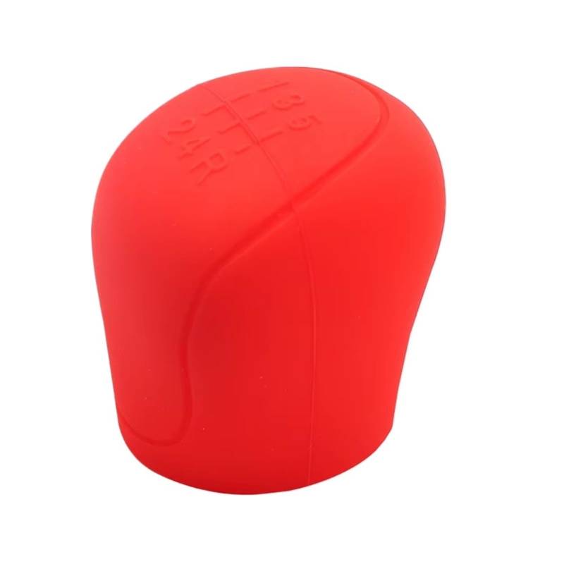Schaltknauf für Autos Auto-Silikon-Schaltknauf-Abdeckung, Gangschaltung, Rutschfester Griff, Schutzabdeckungen, Manueller Auto-Innenraum-Zugriff, 5/6-Gang-Universal Getriebeknauf(5 Speed Red) von ZVZGPGKLTC