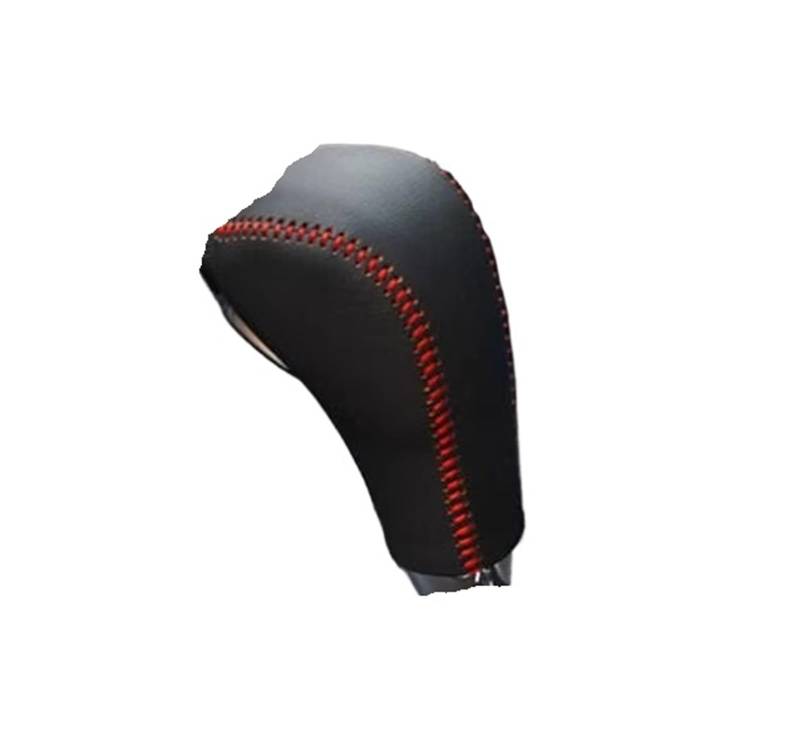 Schaltknauf für Autos Für Cruze 2009-2014 Leder Schaltknauf Abdeckung Automatische at Übertragung Auto Styling Getriebeknauf(Black Red) von ZVZGPGKLTC
