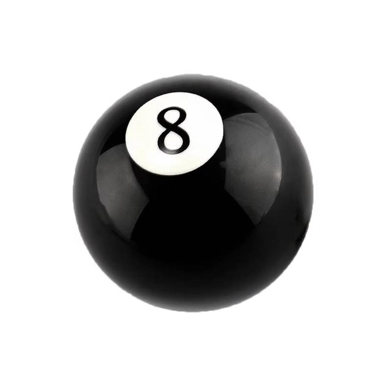Schaltknauf für Autos Schalthebelkopf Schwarz 8 Eight Pool Billard Ball Schaltknauf mit Adapter Universal Fahrzeug at/MT Getriebeknauf von ZVZGPGKLTC