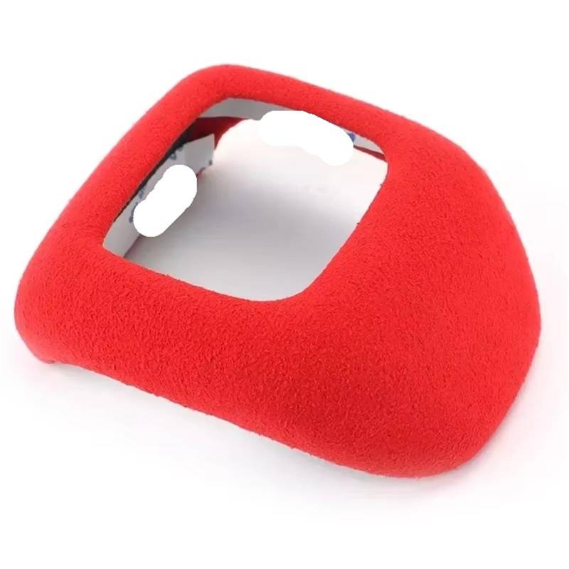 Schaltknauf für Autos Wildleder Interiros Schalthebel Overlay Cap Gear Stick Shifter Knob Abdeckung Shell Mantel Für Nissan Für X-Trail 2021 2022 2023 Getriebeknauf(Red) von ZVZGPGKLTC