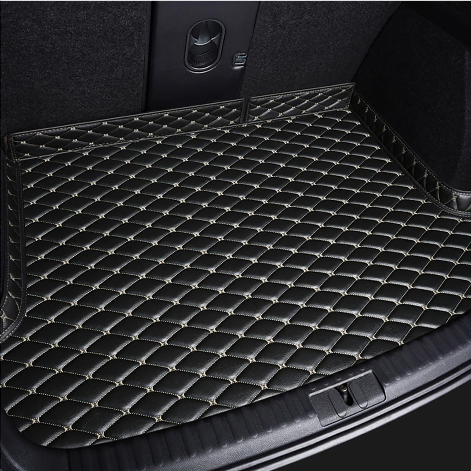 Kofferraummatte für Renault Twingo III Life Zen Intens Vibes 2014-2022, Auto Kofferraum Schutzmatte Gummi Kratzfest Wasserdicht Cargo Schutzmatte Auto Zubehör,Black-White Kofferraummatte für Renault Twingo III Life Zen Intens Vibes 2014-2022, Auto Kofferraum Schutzmatte Gummi Kratzfest Wasserdicht Cargo Schutzmatte Auto Zubehör,Black-White von ZWBC