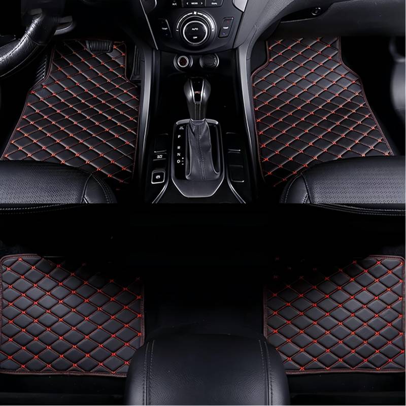 ZWBC 4-Teilig Auto Fußmatten für Benz B Class W246 2011-2019, PU-Leder Allwetter wasserdichte rutschfeste Auto Fussmatten Set,E von ZWBC