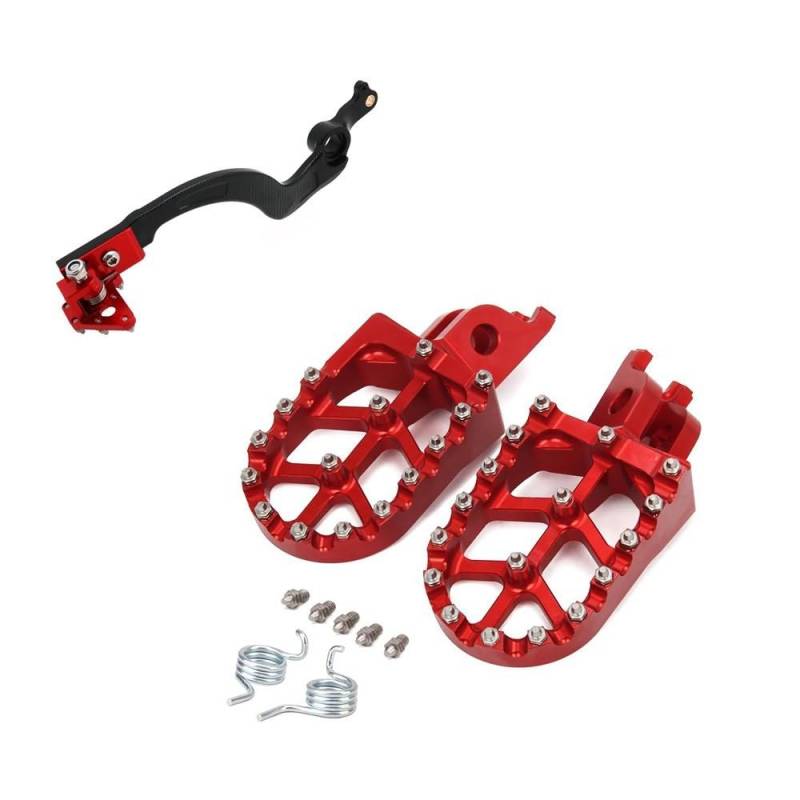 Fußrasten Faltbare Für CRF250R 04-20 CRF450R 05-20 CRF450RX 2017-2020 CRF250RX 2019-2020 CRF Motorrad Fußrasten Fußrasten Bremspedal Set von ZWEUTBM
