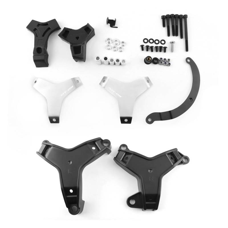 Motorrad Motorseitenschutzabdeckung Motorradteile Seitenmotorschutzschutz Schutzabdeckung Schutzschieber Crash Pad Protecto Für MT09 FZ-09 2021 2022 von ZWEUTBM