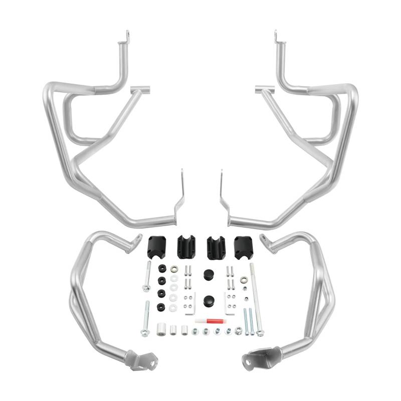 Motorradstoßstange dekorative Blöcke Highway Engine Guard Crash Bar Protector Bumper für CB500X 2019-2023 CB400X 2021 Motorrad von ZWEUTBM