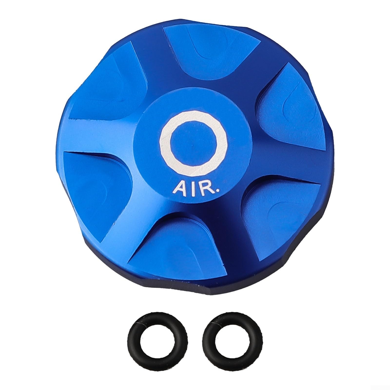 ZWEquipint Mountainbike-Gabel-Luftkappen-Ventilabdeckung, für Manitou für Fox für DT-Gabeln, Aluminiummaterial, CNC-eloxiert, 33, 8,3 mm (blau) von ZWEquipint