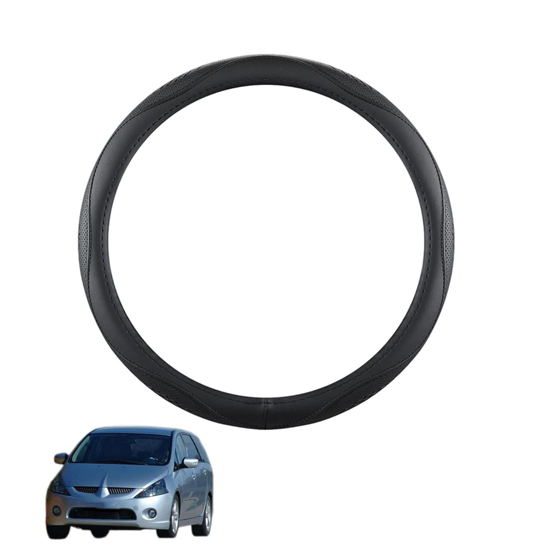 Lenkradbezug Mikrofaser Leder Auto für Grandis 2004-2011 Atmungsaktiv Lenkradschutz Anti-Rutsch Lenkradhülle für Sommer Winter Auto Zubehör Innenraum Schwarz,A Lenkradbezug Mikrofaser Leder Auto für Grandis 2004-2011 Atmungsaktiv Lenkradschutz Anti-Rutsch Lenkradhülle für Sommer Winter Auto Zubehör Innenraum Schwarz,A von ZWJFDGQM