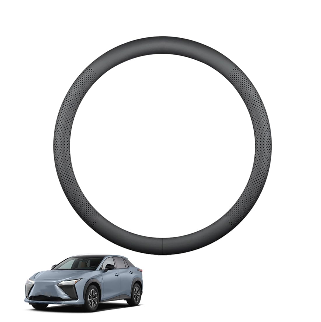 Lenkradbezug Mikrofaser Leder Auto für RZ 2023+ Atmungsaktiv Lenkradschutz Anti-Rutsch Lenkradhülle für Sommer Winter Auto Zubehör Innenraum Schwarz,A Lenkradbezug Mikrofaser Leder Auto für RZ 2023+ Atmungsaktiv Lenkradschutz Anti-Rutsch Lenkradhülle für Sommer Winter Auto Zubehör Innenraum Schwarz,A von ZWJFDGQM