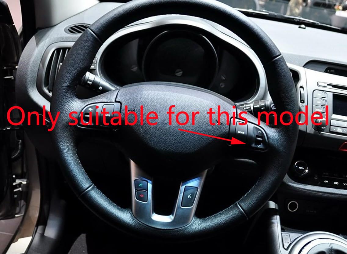 Lenkradbezug Mikrofaser Leder Auto für Sportage 3rd SL 2010-2015 Atmungsaktiv Lenkradschutz Anti-Rutsch Lenkradhülle für Sommer Winter Auto Zubehör Innenraum Schwarz,A Lenkradbezug Mikrofaser Leder Auto für Sportage 3rd SL 2010-2015 Atmungsaktiv Lenkradschutz Anti-Rutsch Lenkradhülle für Sommer Winter Auto Zubehör Innenraum Schwarz,A von ZWJFDGQM