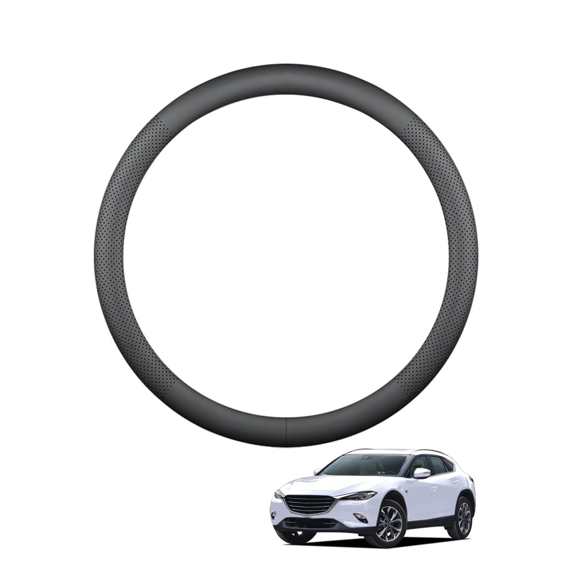 ZWJFDGQM Lenkradbezug Mikrofaser Leder Auto für CX-4 2016-2019 Atmungsaktiv Lenkradschutz Anti-Rutsch Lenkradhülle für Sommer Winter Auto Zubehör Innenraum Schwarz,A ZWJFDGQM Lenkradbezug Mikrofaser Leder Auto für CX-4 2016-2019 Atmungsaktiv Lenkradschutz Anti-Rutsch Lenkradhülle für Sommer Winter Auto Zubehör Innenraum Schwarz,A von ZWJFDGQM