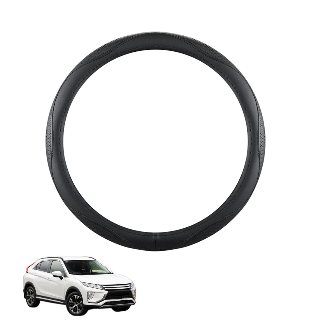 ZWJFDGQM Lenkradbezug Mikrofaser Leder Auto für Eclipse Cross 2018-2020 Atmungsaktiv Lenkradschutz Anti-Rutsch Lenkradhülle für Sommer Winter Auto Zubehör Innenraum Schwarz,B ZWJFDGQM Lenkradbezug Mikrofaser Leder Auto für Eclipse Cross 2018-2020 Atmungsaktiv Lenkradschutz Anti-Rutsch Lenkradhülle für Sommer Winter Auto Zubehör Innenraum Schwarz,B von ZWJFDGQM