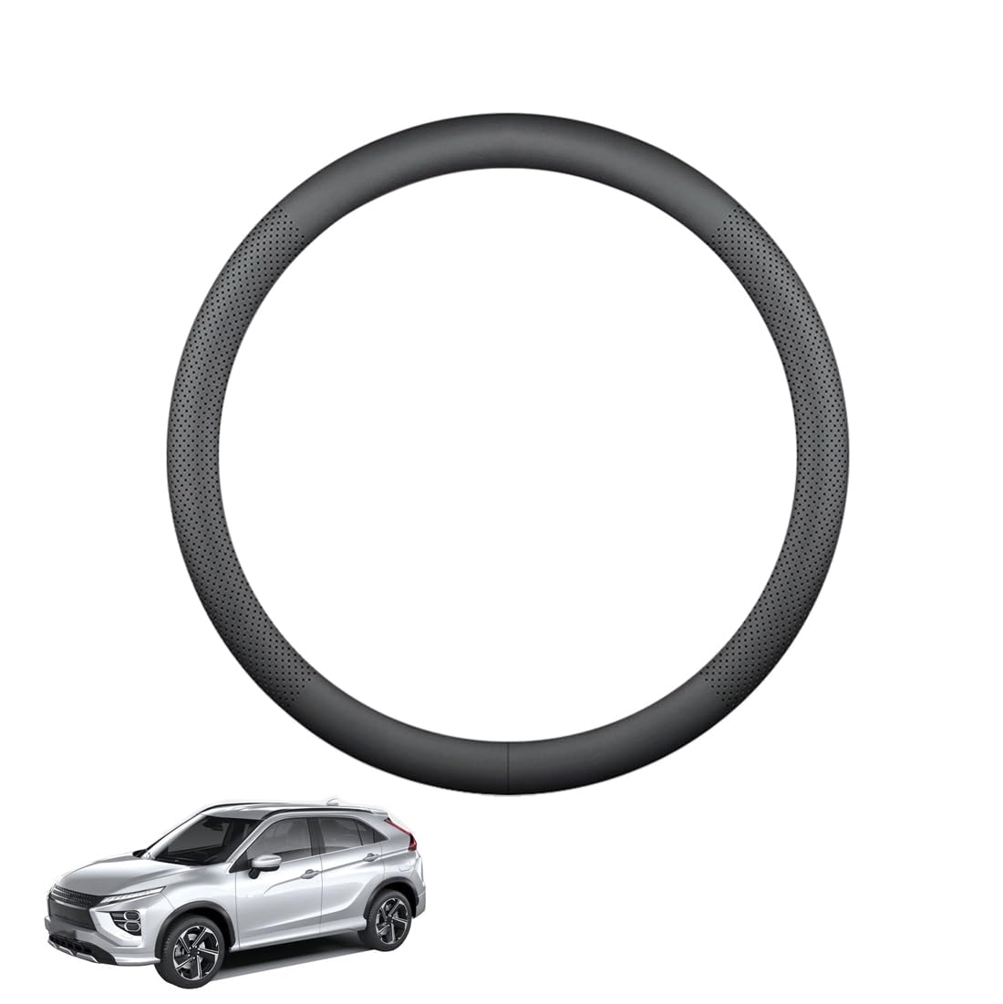 ZWJFDGQM Lenkradbezug Mikrofaser Leder Auto für Eclipse Cross MK2 2021+ Atmungsaktiv Lenkradschutz Anti-Rutsch Lenkradhülle für Sommer Winter Auto Zubehör Innenraum Schwarz,A ZWJFDGQM Lenkradbezug Mikrofaser Leder Auto für Eclipse Cross MK2 2021+ Atmungsaktiv Lenkradschutz Anti-Rutsch Lenkradhülle für Sommer Winter Auto Zubehör Innenraum Schwarz,A von ZWJFDGQM