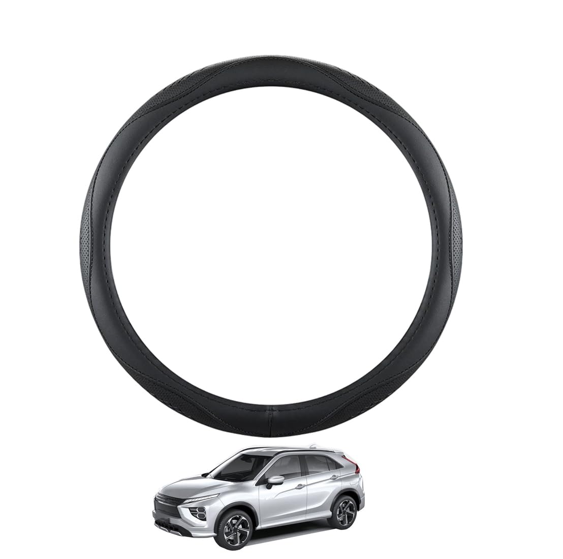 ZWJFDGQM Lenkradbezug Mikrofaser Leder Auto für Eclipse Cross MK2 2021+ Atmungsaktiv Lenkradschutz Anti-Rutsch Lenkradhülle für Sommer Winter Auto Zubehör Innenraum Schwarz,B ZWJFDGQM Lenkradbezug Mikrofaser Leder Auto für Eclipse Cross MK2 2021+ Atmungsaktiv Lenkradschutz Anti-Rutsch Lenkradhülle für Sommer Winter Auto Zubehör Innenraum Schwarz,B von ZWJFDGQM