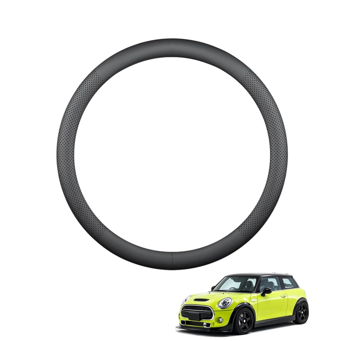 ZWJFDGQM Lenkradbezug Mikrofaser Leder Auto für F56 Atmungsaktiv Lenkradschutz Anti-Rutsch Lenkradhülle für Sommer Winter Auto Zubehör Innenraum Schwarz,A ZWJFDGQM Lenkradbezug Mikrofaser Leder Auto für F56 Atmungsaktiv Lenkradschutz Anti-Rutsch Lenkradhülle für Sommer Winter Auto Zubehör Innenraum Schwarz,A von ZWJFDGQM