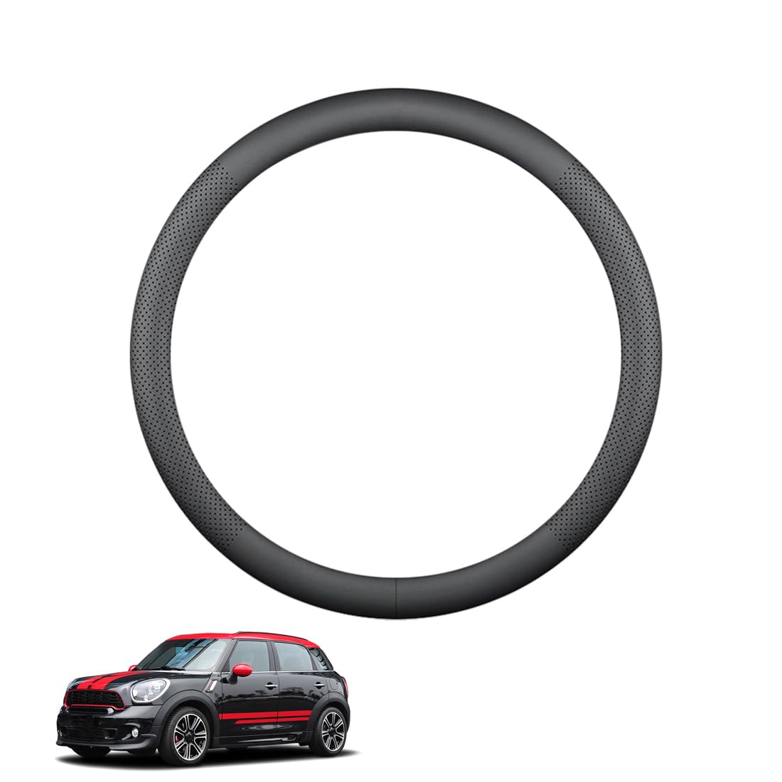 ZWJFDGQM Lenkradbezug Mikrofaser Leder Auto für F60 Countryman 2018-2019 Atmungsaktiv Lenkradschutz Anti-Rutsch Lenkradhülle für Sommer Winter Auto Zubehör Innenraum Schwarz,A ZWJFDGQM Lenkradbezug Mikrofaser Leder Auto für F60 Countryman 2018-2019 Atmungsaktiv Lenkradschutz Anti-Rutsch Lenkradhülle für Sommer Winter Auto Zubehör Innenraum Schwarz,A von ZWJFDGQM