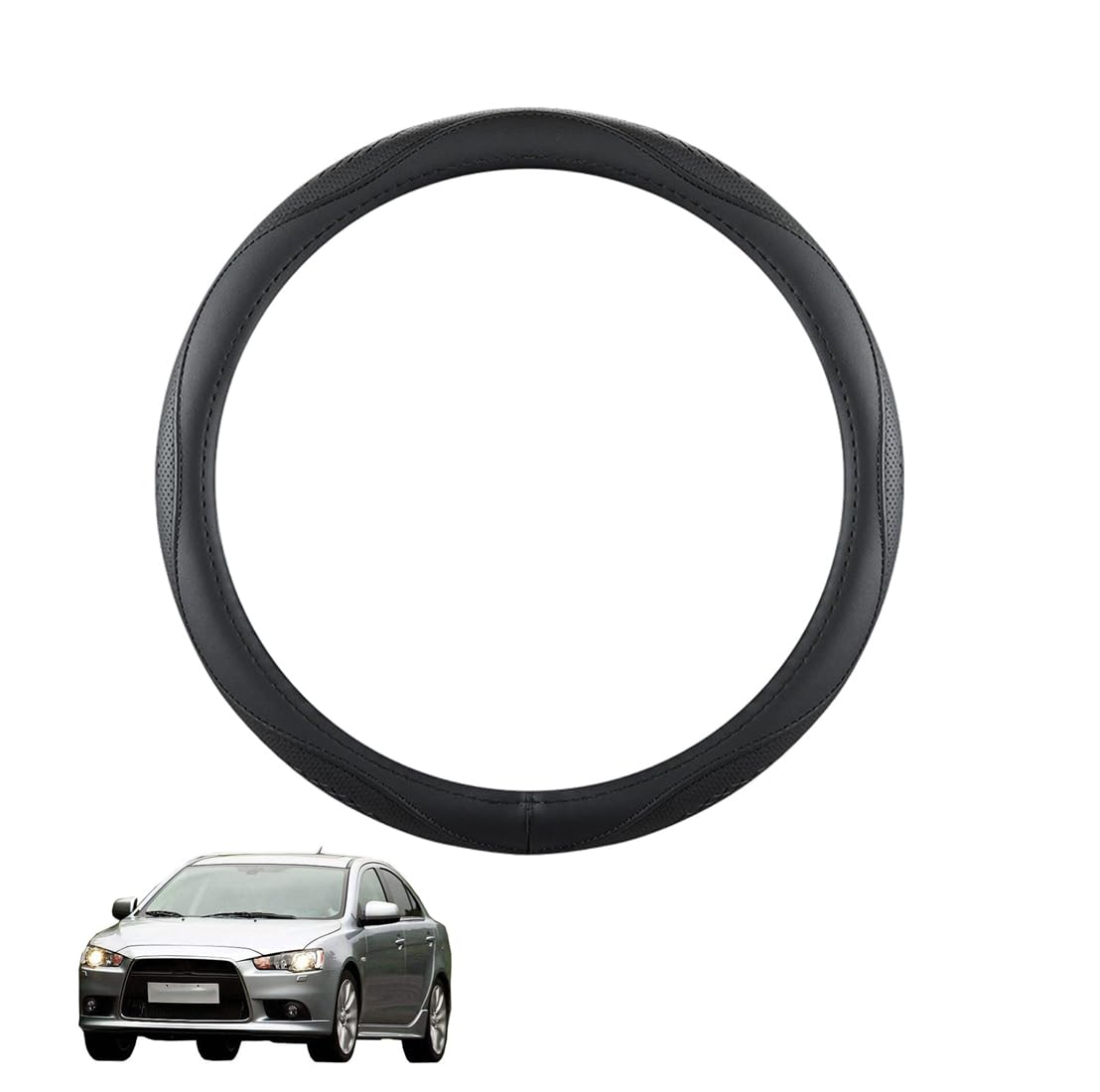 ZWJFDGQM Lenkradbezug Mikrofaser Leder Auto für Lancer 2008-2017 Atmungsaktiv Lenkradschutz Anti-Rutsch Lenkradhülle für Sommer Winter Auto Zubehör Innenraum Schwarz,B ZWJFDGQM Lenkradbezug Mikrofaser Leder Auto für Lancer 2008-2017 Atmungsaktiv Lenkradschutz Anti-Rutsch Lenkradhülle für Sommer Winter Auto Zubehör Innenraum Schwarz,B von ZWJFDGQM