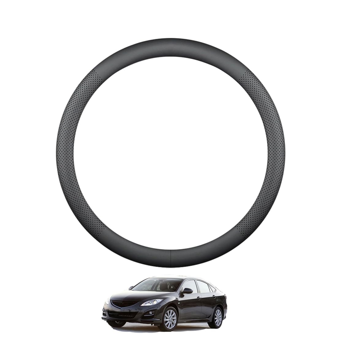ZWJFDGQM Lenkradbezug Mikrofaser Leder Auto für Mazda6 GH 2008-2012 Atmungsaktiv Lenkradschutz Anti-Rutsch Lenkradhülle für Sommer Winter Auto Zubehör Innenraum Schwarz,A ZWJFDGQM Lenkradbezug Mikrofaser Leder Auto für Mazda6 GH 2008-2012 Atmungsaktiv Lenkradschutz Anti-Rutsch Lenkradhülle für Sommer Winter Auto Zubehör Innenraum Schwarz,A von ZWJFDGQM