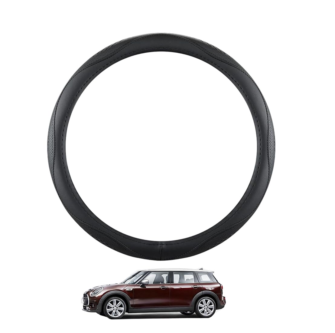 ZWJFDGQM Lenkradbezug Mikrofaser Leder Auto für Mini F54 Atmungsaktiv Lenkradschutz Anti-Rutsch Lenkradhülle für Sommer Winter Auto Zubehör Innenraum Schwarz,B ZWJFDGQM Lenkradbezug Mikrofaser Leder Auto für Mini F54 Atmungsaktiv Lenkradschutz Anti-Rutsch Lenkradhülle für Sommer Winter Auto Zubehör Innenraum Schwarz,B von ZWJFDGQM