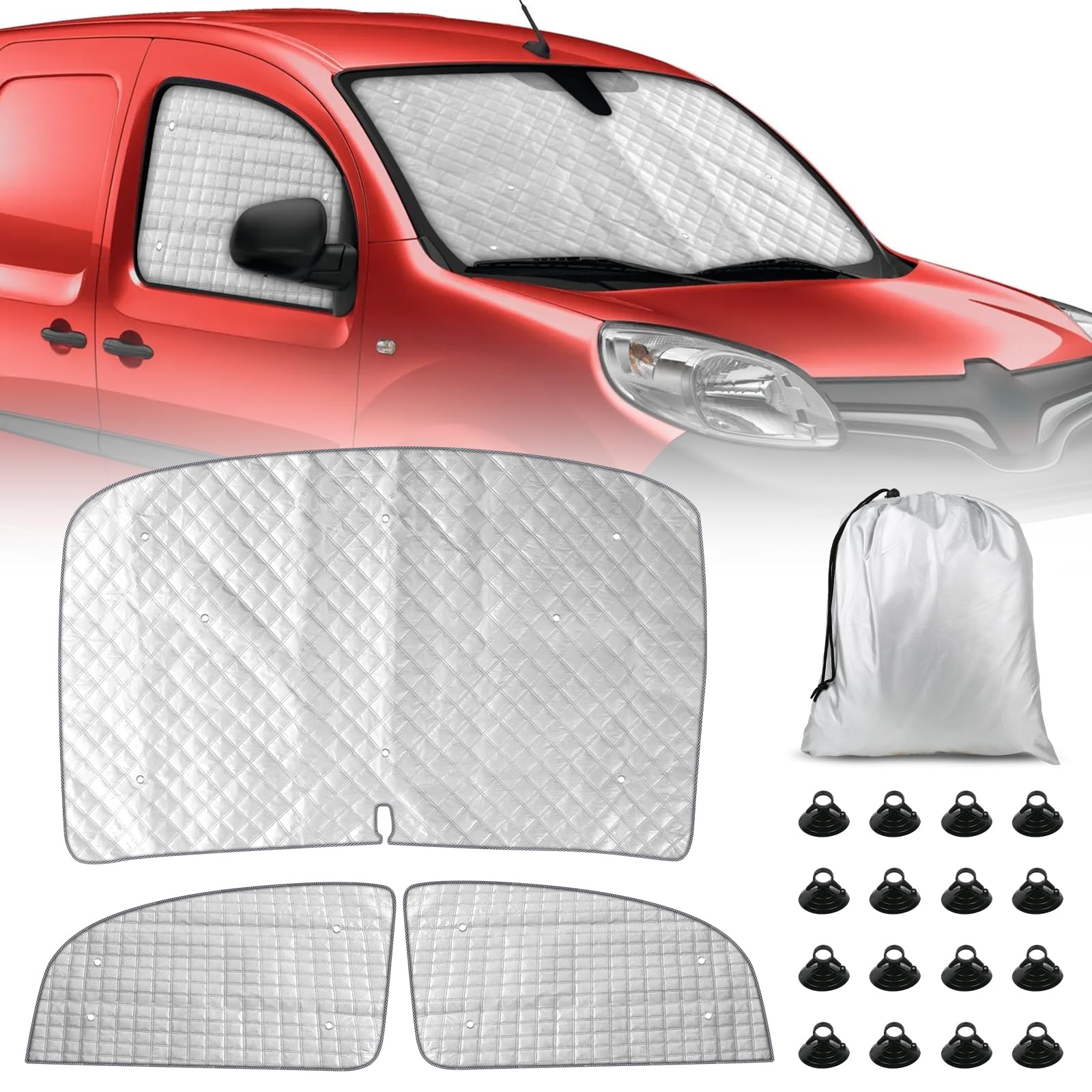 Wohnmobil Windschutzscheibe Sonnenschutz Ersatz für Renault Kangoo X61 Zweiten Generation 2007–2021 von ZWPARTS