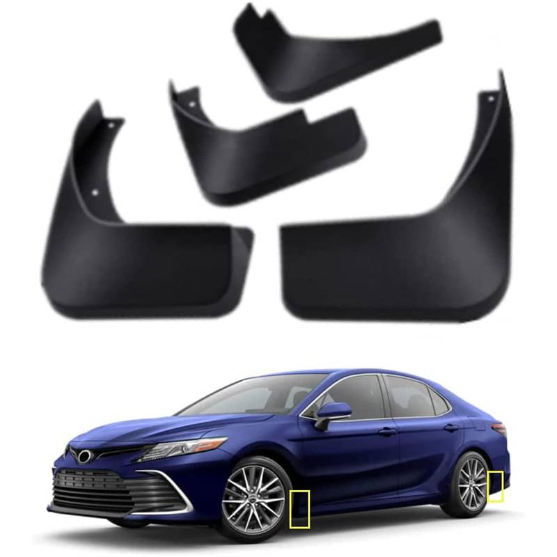 4 StüCk Auto SchmutzfäNger Für Toyota Camry LE XLE 2018-2023, Vorne Hinten SchmutzfäNger Spritzschutz Mit Montageschrauben KotflüGelschoner ZubehöR von ZXAJDWNU