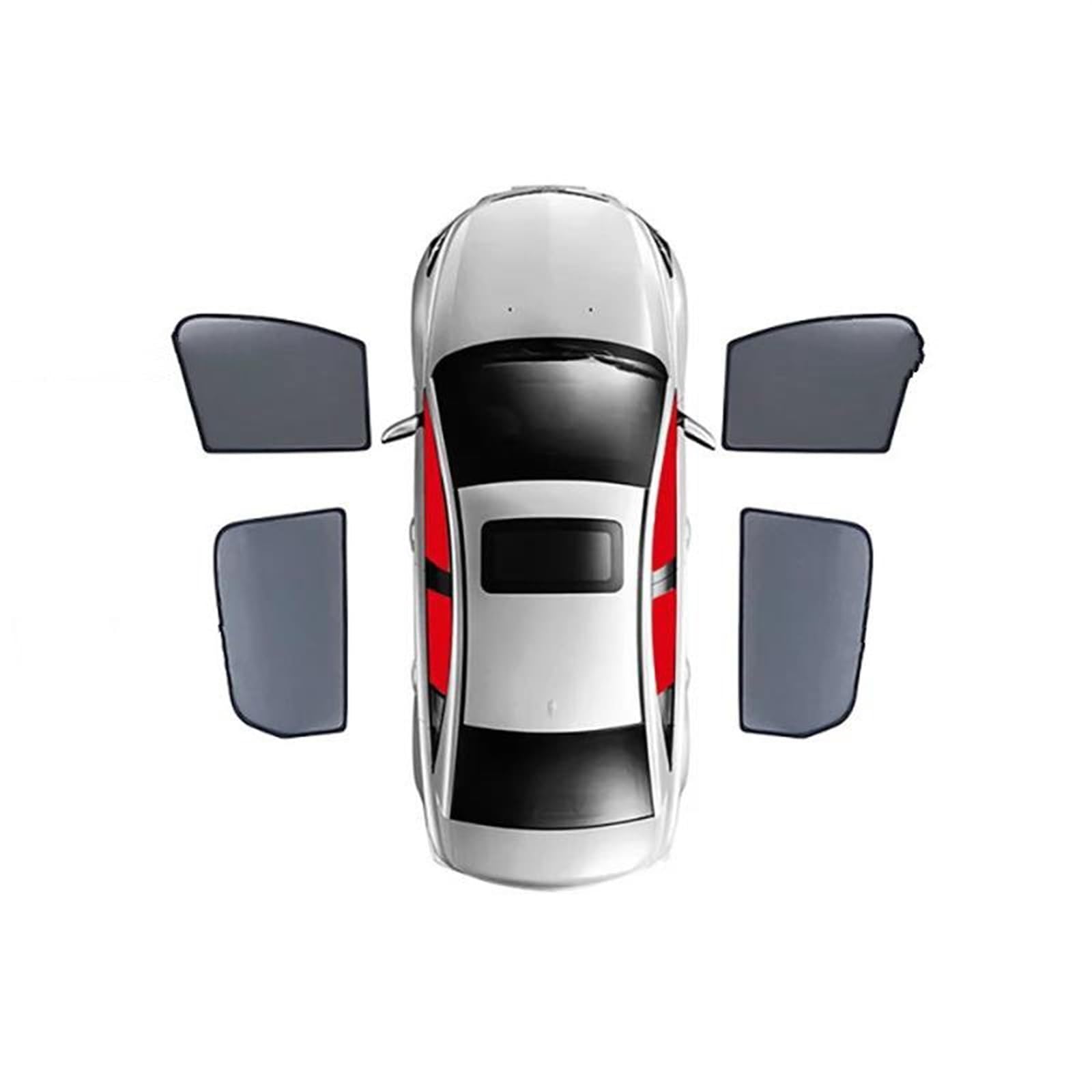 Auto Seitenfenster Sonnenschutz für Mazda Angkesaila Hatchback 2013-2018, Sonnenblenden Visier Windschutzscheibe Block UV-Strahlenschutz Schutz Vorhang,4 PCS Front Rear Auto Seitenfenster Sonnenschutz für Mazda Angkesaila Hatchback 2013-2018, Sonnenblenden Visier Windschutzscheibe Block UV-Strahlenschutz Schutz Vorhang,4 PCS Front Rear von ZXBL