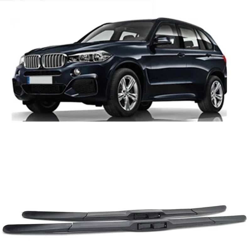 Scheibenwischer Ersatz Gummi für BMW X5 E53 2000-2006 24"+22", Windschutzscheibe Vordere Wischerblätter Windschutzscheibe Frontscheibe Zubehör von ZXBL