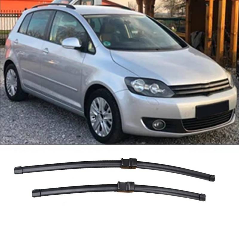 Scheibenwischer Ersatz Gummi für Golf Plus 521 2009-2014 28"+28", Windschutzscheibe Vordere Wischerblätter Windschutzscheibe Frontscheibe Zubehör von ZXBL