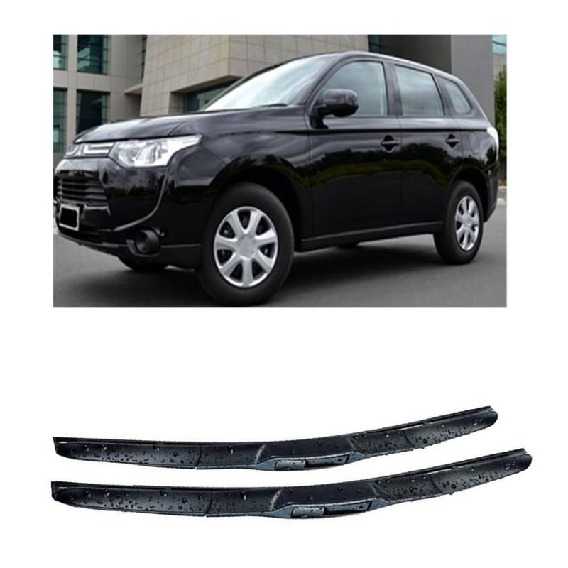 Scheibenwischer Ersatz Gummi für Mitsubishi Outlander 3 GF GG ZJ ZK ZL 2012-2020 26"+18", Windschutzscheibe Vordere Wischerblätter Windschutzscheibe Frontscheibe Zubehör von ZXBL