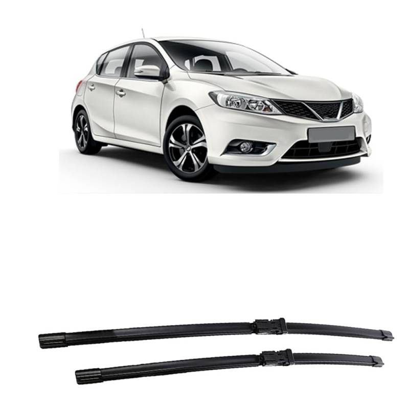 Scheibenwischer Ersatz Gummi für Nissan Pulsar Tidda C13 2014-2023 26"+14", Windschutzscheibe Vordere Wischerblätter Windschutzscheibe Frontscheibe Zubehör von ZXBL