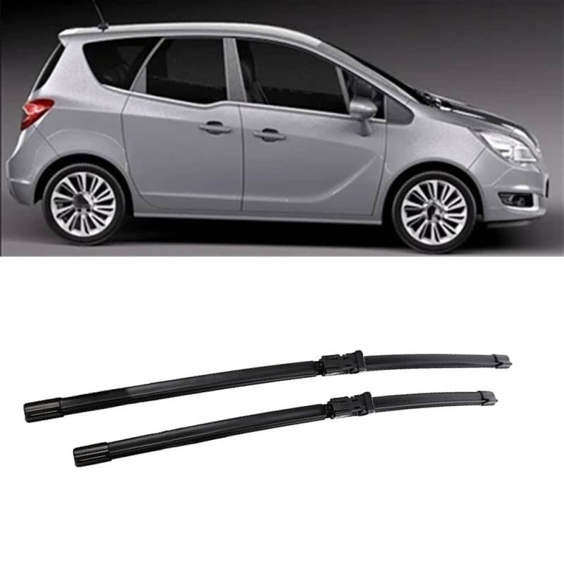 Scheibenwischer Ersatz Gummi für Opel Meriva B 2010-2017 28"+22", Windschutzscheibe Vordere Wischerblätter Windschutzscheibe Frontscheibe Zubehör von ZXBL