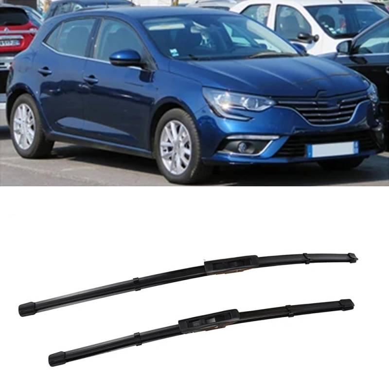 Scheibenwischer Ersatz Gummi für Renault Megane 4 MK2 2016-2023 24"+18", Windschutzscheibe Vordere Wischerblätter Windschutzscheibe Frontscheibe Zubehör von ZXBL