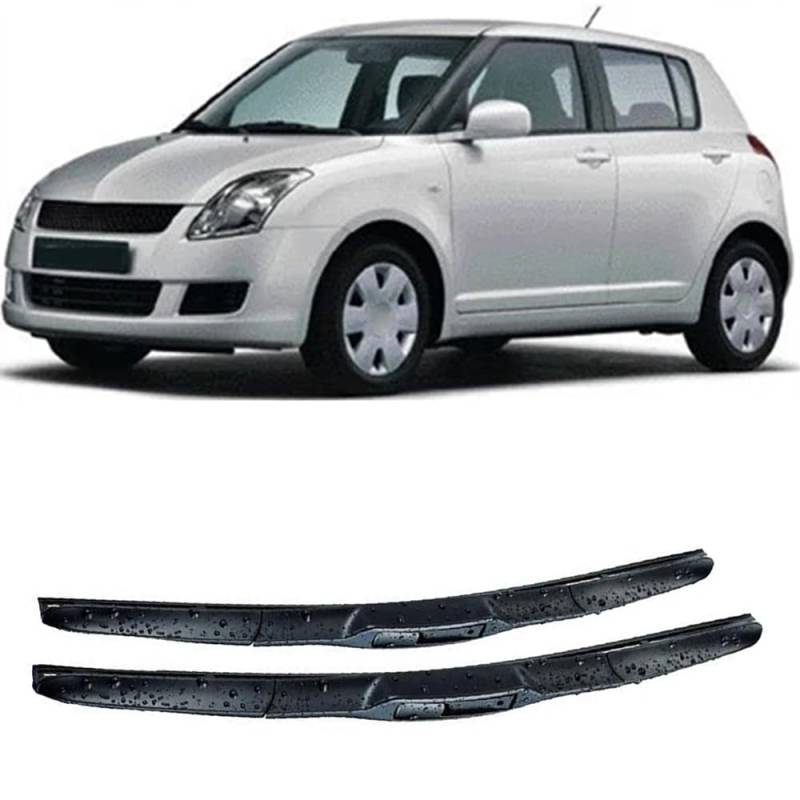 Scheibenwischer Ersatz Gummi für Suzuki Swift MK1 MK2 1995-2010 21"+18", Windschutzscheibe Vordere Wischerblätter Windschutzscheibe Frontscheibe Zubehör von ZXBL