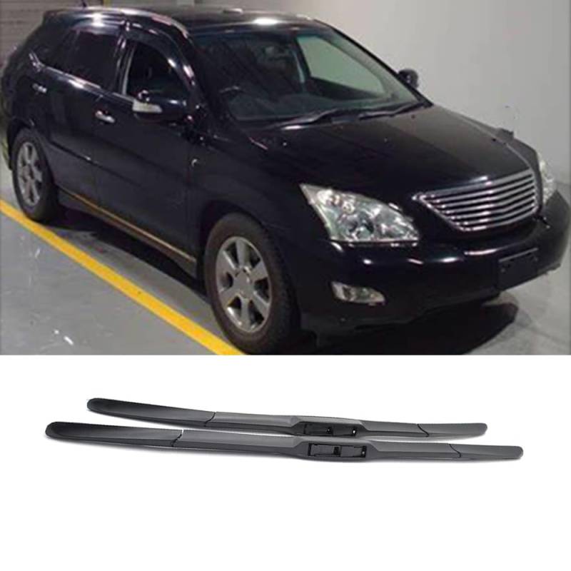 Scheibenwischer Ersatz Gummi für Toyota Harrier U3 2003-2012 26"+22", Windschutzscheibe Vordere Wischerblätter Windschutzscheibe Frontscheibe Zubehör von ZXBL